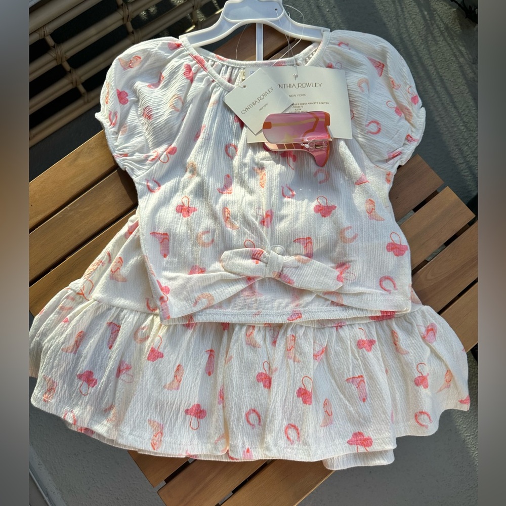 Cynthia Rowley top and skirt set